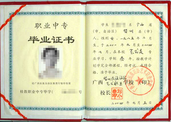 2000年中专毕业证是手写的还是打印的