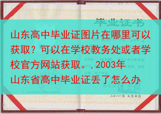 山东高中毕业证图片在哪里可以获取？可以在学校教务处或者学校官方网站获取。,2003年山东省高中毕业证···